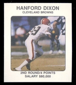 Tarjeta del juego de mesa de la franquicia de la NFL 1989 HANFORD DIXON Cleveland Browns - Imagen 1 de 1
