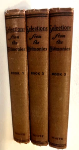 1936 Lot of 3 "Selections From the Testimonies" Ellen G. White Books 1, 2, 3 - Picture 1 of 3