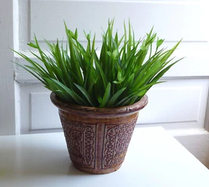 8 Pcs Artificial Plants Orchid Grass Plastic Faux Leaf Home Garden Decoration - Picture 1 of 5
