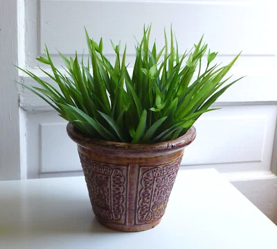 8 Piezas Plantas Artificiales Orquídea Hierba Plástico Imitación Hoja Hogar Jardín Decoración Foto 1 de 4