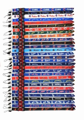 MLB Lanyard 22" Quick Release & Breakaway Clasp 30 Teams Badge Holder Keychain - Image 1 of 4