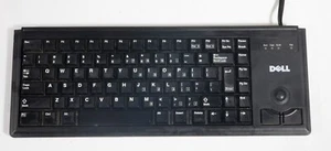 Vintage Dell Cherry ML4400 PS/2 keyboard with trackball black - Picture 1 of 3