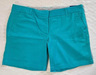 NWT Size 8 Le Tigre Brand Mid Rise Teal Shorts - Image 1 of 4