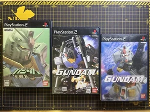 Lot 3 Mobile Suit Gundam Series Sony PlayStation 2 PS2 Japanese Complete - Picture 1 of 5