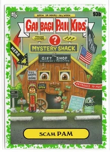 Garbage Pail Kids Go On Vacation 93b SCAM PAM Booger Green Parallel Topps - Picture 1 of 2