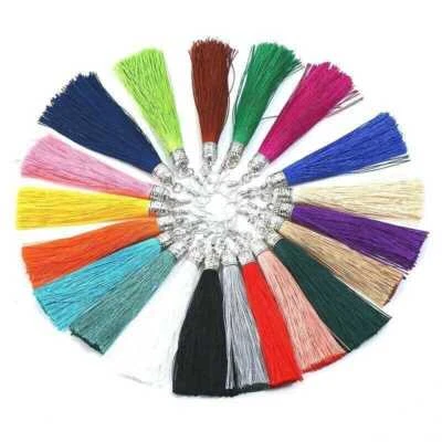 Earrings Dangle Long Drop 18 Colours Long Tassel Fashion Trendy Tassle Fringe - Image 1 of 4