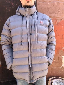 Black Yak Down Feather Jacket MENS trekking hiking himalayan windproof all weath - Picture 1 of 11