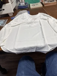 Blusa Blanca Moda XIEERDUO Talla M - Imagen 1 de 7