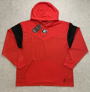 Sudadera con capucha Nike On Field University Of Georgia ligera para hombre grande UGA Dawgs malla - Imagen 1 de 13
