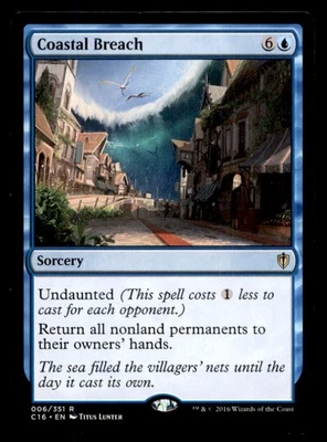 MTG Coastal Breach LP Light Play Commander 2016 - Image 1 of 2