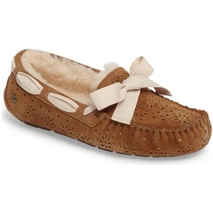 UGG Australia DAKOTA SUNSHINE PERF Suede Slippers Size 9 1019199 - Picture 1 of 18