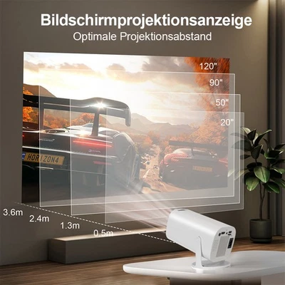 Home Cinema Proiettore Gaming Portatile 4K Android 11 Gaming Proiettore-2 Controller - Immagine 1 di 4