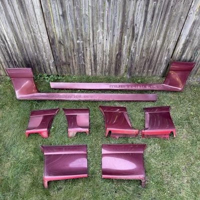 91-93 Mustang GT Side Skirts Ground Effects Set Rocker Panels Foxbody OEM 591 - Image 1 of 4