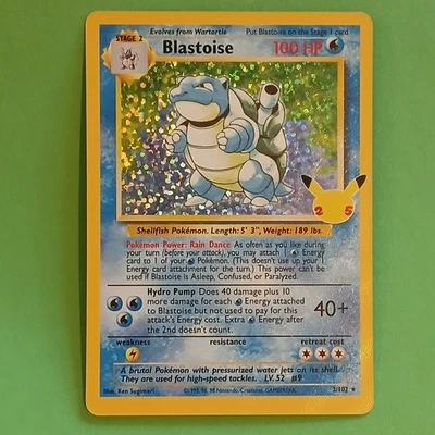 Pokemon Celebrations Blastoise 2/102 Classic Collection Holo - Image 1 of 4