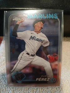 Eury Perez - Marlins - 6 - 2024 Topps Chrome Baseball - Bild 1 von 1