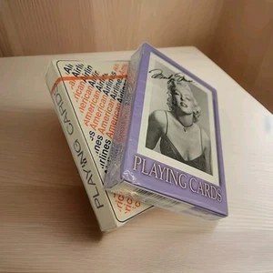 Vintage Marilyn Monroe & American Airlines B&W Playing Cards Sealed 2pk Pinup Z4 - Picture 1 of 8