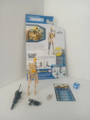 Star Wars 3.75" TCW Clone Wars CW22 Battle Droid Commander Suelto Completo Foto 1 de 4