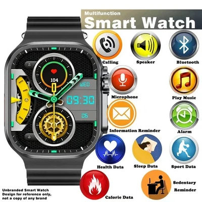 Smart Watch Men Women Bluetooth Heart Rate Sleep Wristwatch For Android and IOS - Image 1 of 4