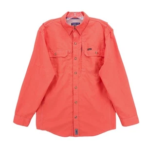 PATAGONIA Sol Patrol Orange Vented Long Sleeve Shirt Outdoor Lightweight XS - Picture 1 of 11