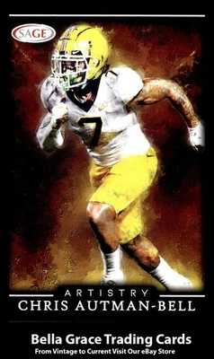 2022 SAGE Chris Autman-Bell #ART-CAB Minnesota Golden Gophers Artistry NFL  - Image 1 of 2