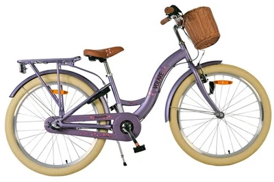 Volare Blossom Kinderfahrrad für Mädchen - 24 Zoll in Lila mit 3 Gängen - Bild 1 von 4
