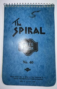 Vintage 1950s Spiral Notebook Collectible - Picture 1 of 4