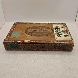 Vintage Garcia Sublime Cigar Box 1926 Tax Stamp Perfectos Fact. No. 137 - Picture 1 of 15