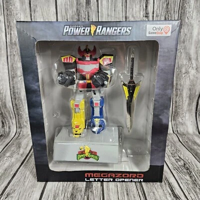Power Rangers Megazord Abridor de Letras Estatua Soporte Figura Gamestop Mighty Morphin Foto 1 de 4