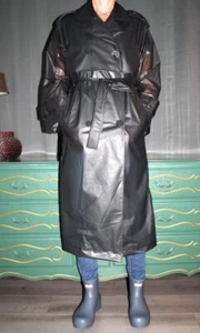 Long Semi Transparent Raincoat Sz S NWT - Picture 1 of 12