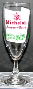 ANHEUSER BUSCH BR. CO. ST. LOUIS,MO. V. Bicchiere birra anni 60 A.C.L TULIP MICHELOB - Foto 1 di 5