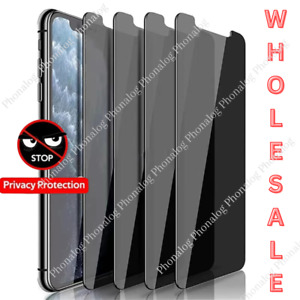Privacy Screen Protector Tempered Glass Lot For iPhone 11 13 12 14 Pro Max XR 8
