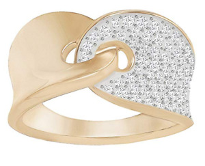Swarovski Women's Ring Guardian Cry/ROS Partially Gold-Plated 5295003 size 52