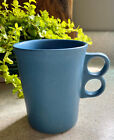 Bennington Pottery Trigger Mug #1340, Matte Blue Glaze, Vermont Potters