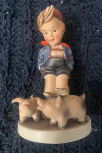 VINTAGE Goebel M.J Hummel Figurine #66 - FARM BOY - Picture 1 of 5