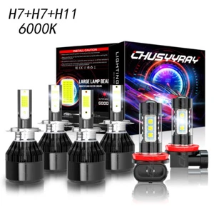 Para Mercedes-Benz E350 E320 6X Faro LED Bombillas altas/bajas + Faro antiniebla 6000K Blanco - Imagen 1 de 20