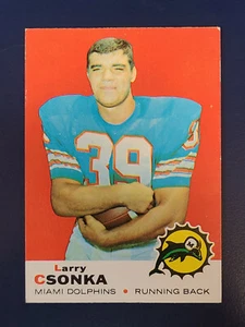 Topps Football Cards #120 1969 Larry Csonka radiocontrol Miami Dolphins - Imagen 1 de 2