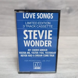 Stevie Wonder Love Songs Limited Edition 3-track Cassette Tape Promo Motown  - Picture 1 of 6