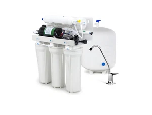 5 Stage w/ Booster Pump Complete 75 GPD Reverse Osmosis Water Filtration System - Picture 1 of 1