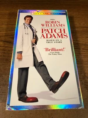 Patch Adams VHS VCR Video Tape Used Movie Robin Williams - Image 1 of 4