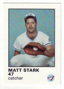1987 Toronto Blue Jays Fire Safety  MATT STARK - Free Shipping!