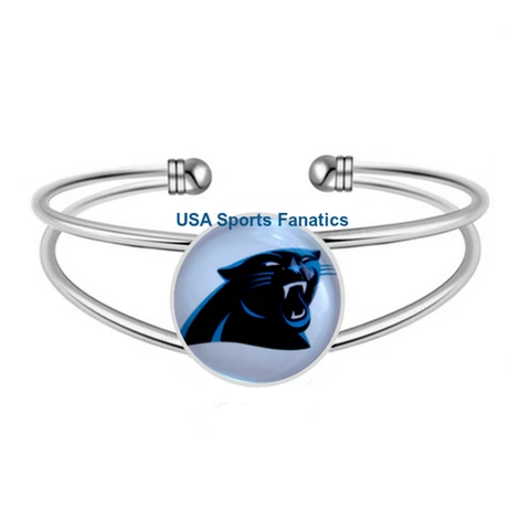 NFL - Carolina Panthers Team Logo Adjustable Bangle Bracelet Cover