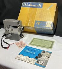 Vintage 1960s Wollensak 8mm Magazine Single Lens Camera Model 73 W/Box/Booklet