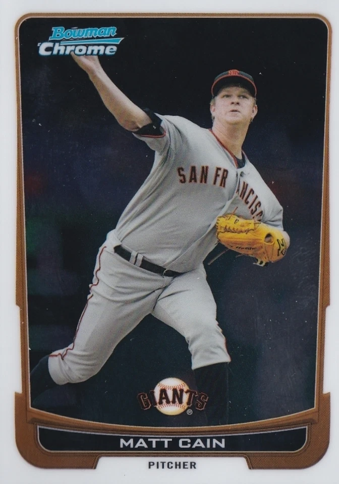 GIANTS MATT CAIN 2012 BOWMAN CHROME #195 - Image 1 of 1