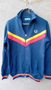 Fred Perry Spotswear Vintage Color Block Track Jacket sz S - Picture 1 of 11