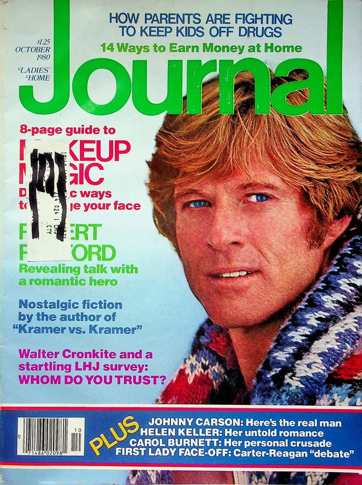 Ladies' Home Journal Magazine Robert Redford Johnny Carson October 1980 080422R - Image 1 of 1