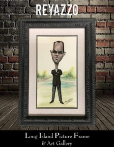 Reyazzo Signed Naples 1955 Original Mixed Media Custom Framed - Picture 1 of 7