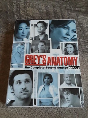 Greys Anatomy - Season 2: Uncut (DVD, 2006, 6-Disc Set) - Image 1 of 3