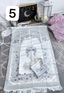 Gebetsteppich mit Tasche, Reisegebetsteppich, Sejjada Muslim Islam Tesbih, - Bild 1 von 19