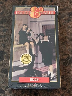 BRAND NEW Laurel & Hardy's Brats (VHS; 1992) Sealed OOP Watermarks - Image 1 of 4