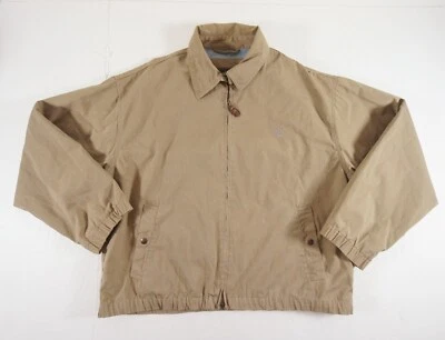 Vintage Timberland Jacket Mens Medium Beige Khaki Full Zip Collared 90s Adult - Image 1 of 4